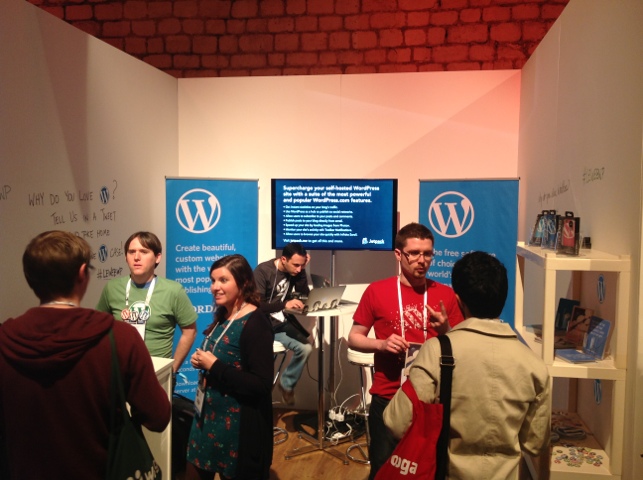 WordPress booth @ LeWeb