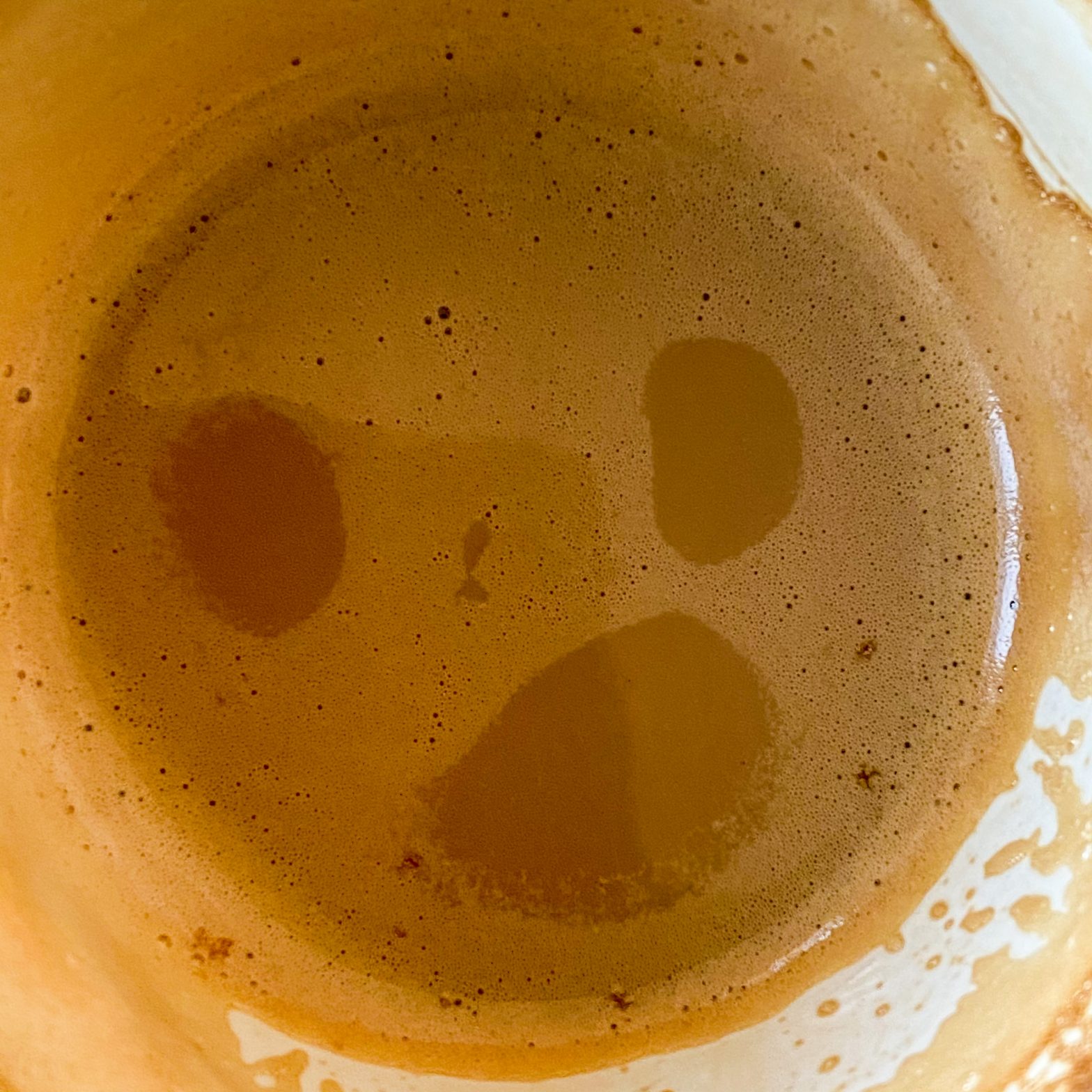 My coffee has a message for me!